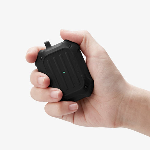 ASD00537 - Apple AirPods Pro Case Tough Armor in black showing the front